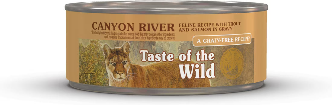 Taste of the Wild Canyon River Feline Recipe with Trout & Salmon in Gravy Canned Cat Food